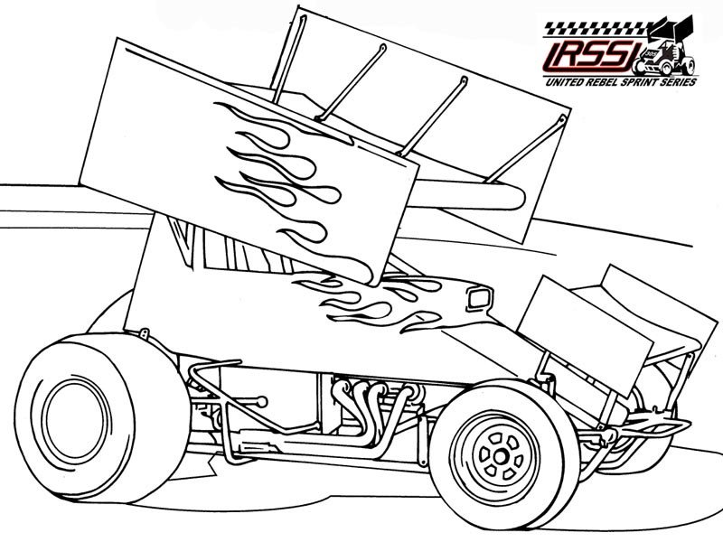 Sprint Car Drawing Sprint Car Drawing at Getdrawings