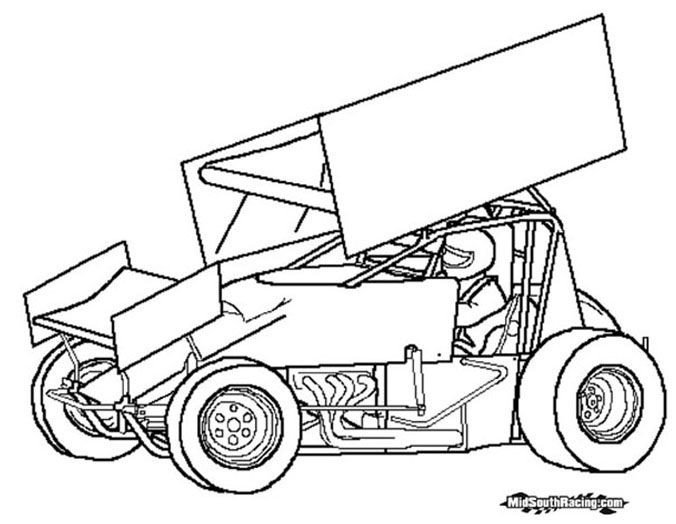 Sprint Car Drawing Sprint Car Drawing Sprint Car Sprint Cars