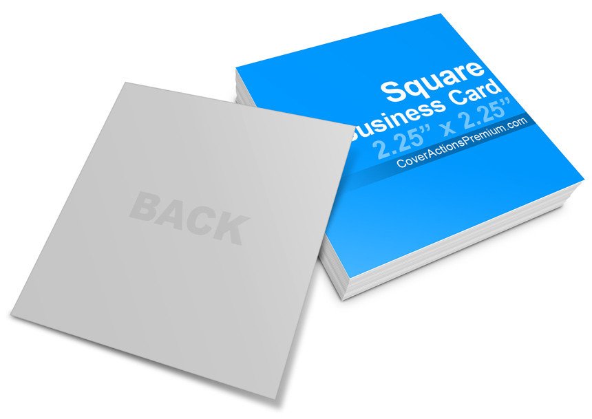 Square Business Card Mockup Square Business Card Mock Ups
