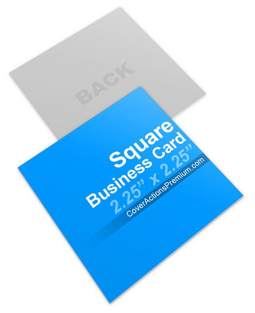 Square Business Card Mockup Square Business Card Mock Ups
