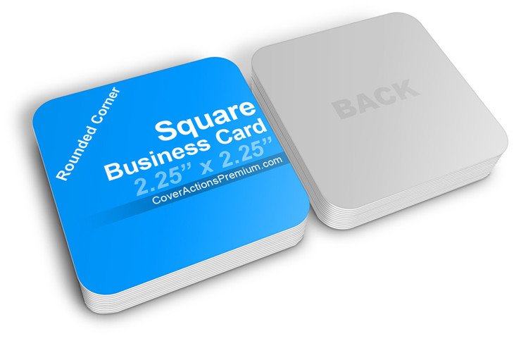 Square Business Card Mockup Square Business Card Mockup