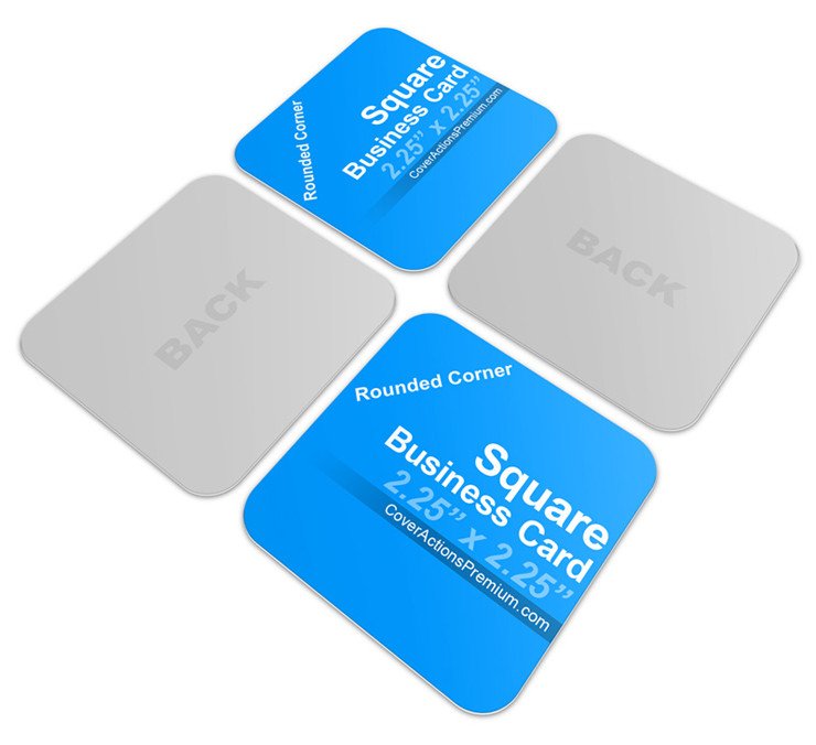 Square Business Card Mockup Square Business Card Mockup
