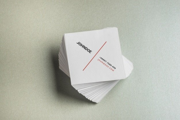 Square Business Card Mockup Square Business Card Mockup Psd File