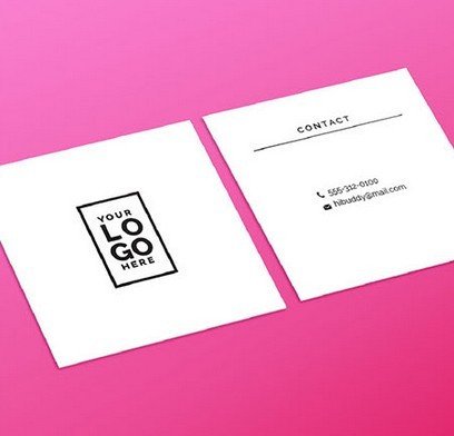 Square Business Card Template Free Clean Square Business Card Template Psd Titanui
