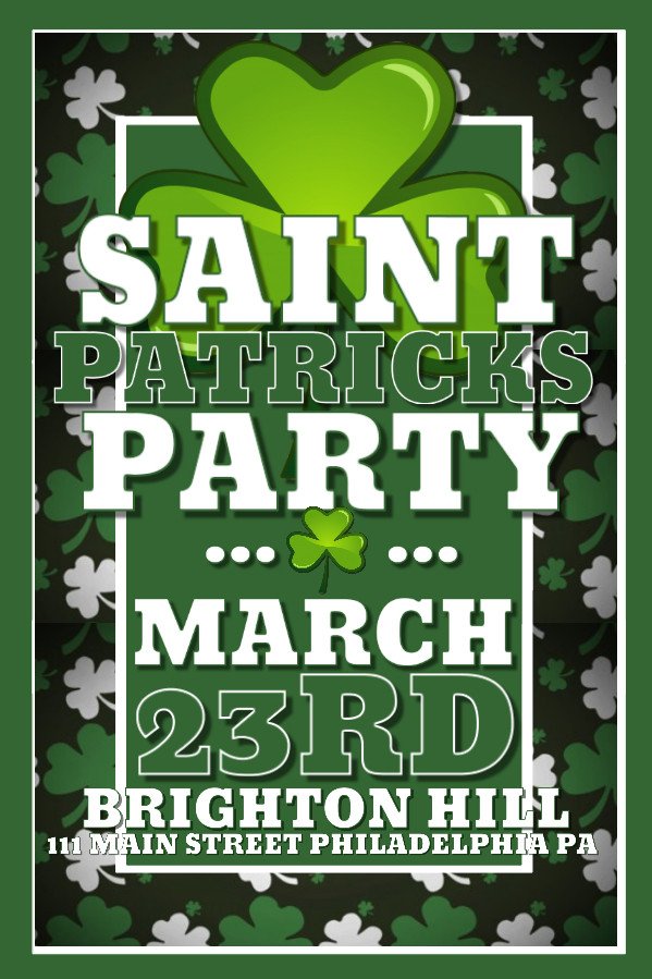 St Patrick Day Flyer Prepare for St Patrick S Day with Bar Flyers