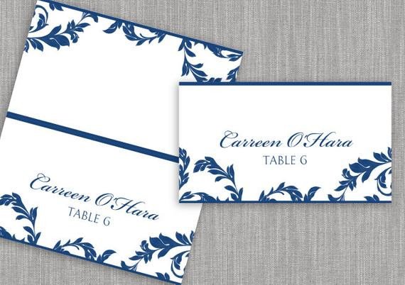 Staples Tent Card Template Diy Place Card Template Download Instantly by Karmakweddings