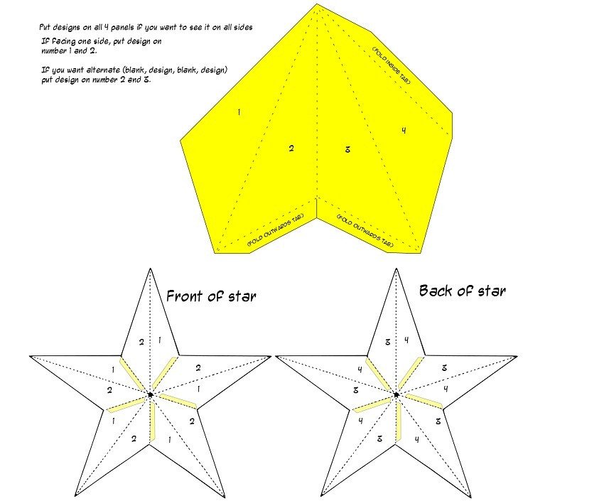 Star Lantern Template 21 Creative Paper Star Lanterns Pattern