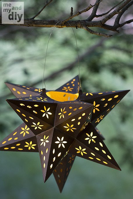 Star Lantern Template Mindblowingly Beautiful Star Shaped Diy Paper Lanterns