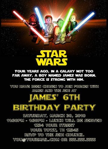 Star Wars Birthday Invitation Free Printable Star Wars Birthday Invitations – Template