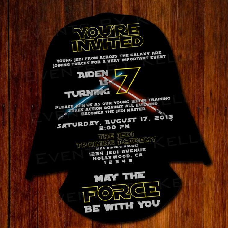 Star Wars Invitation Templates 11 Best Star Wars Party Invitation Images On Pinterest