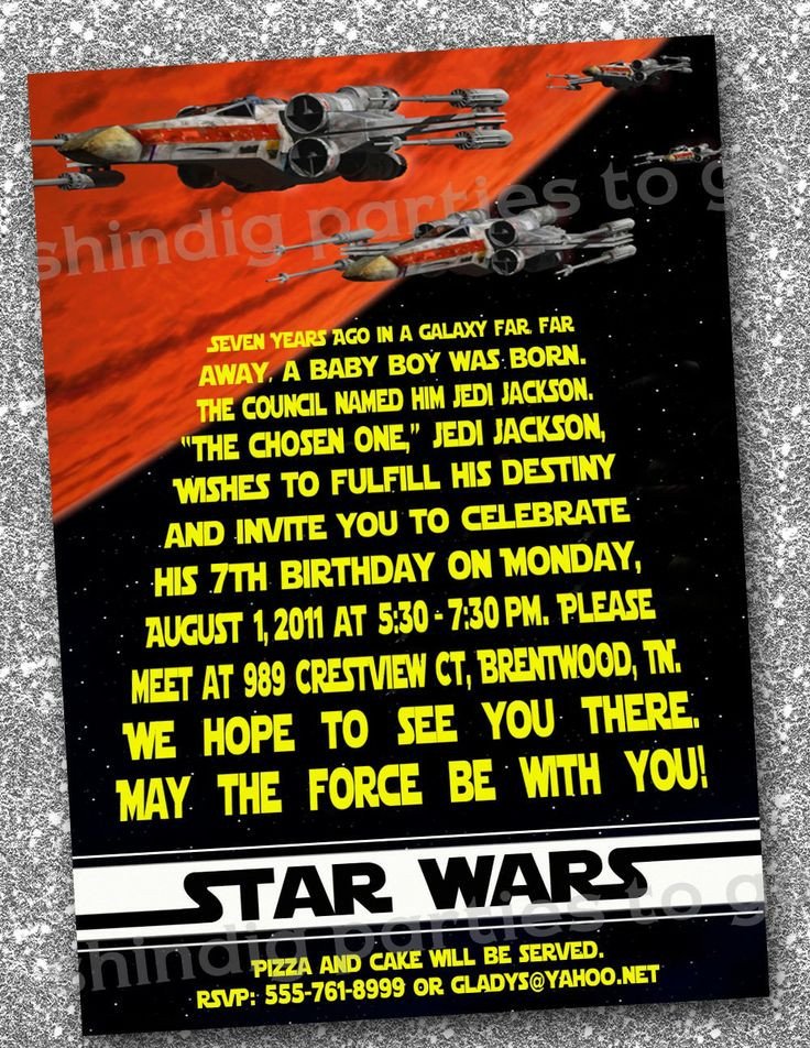 Star Wars Invitation Templates Star Wars Birthday Invitations Templates Free