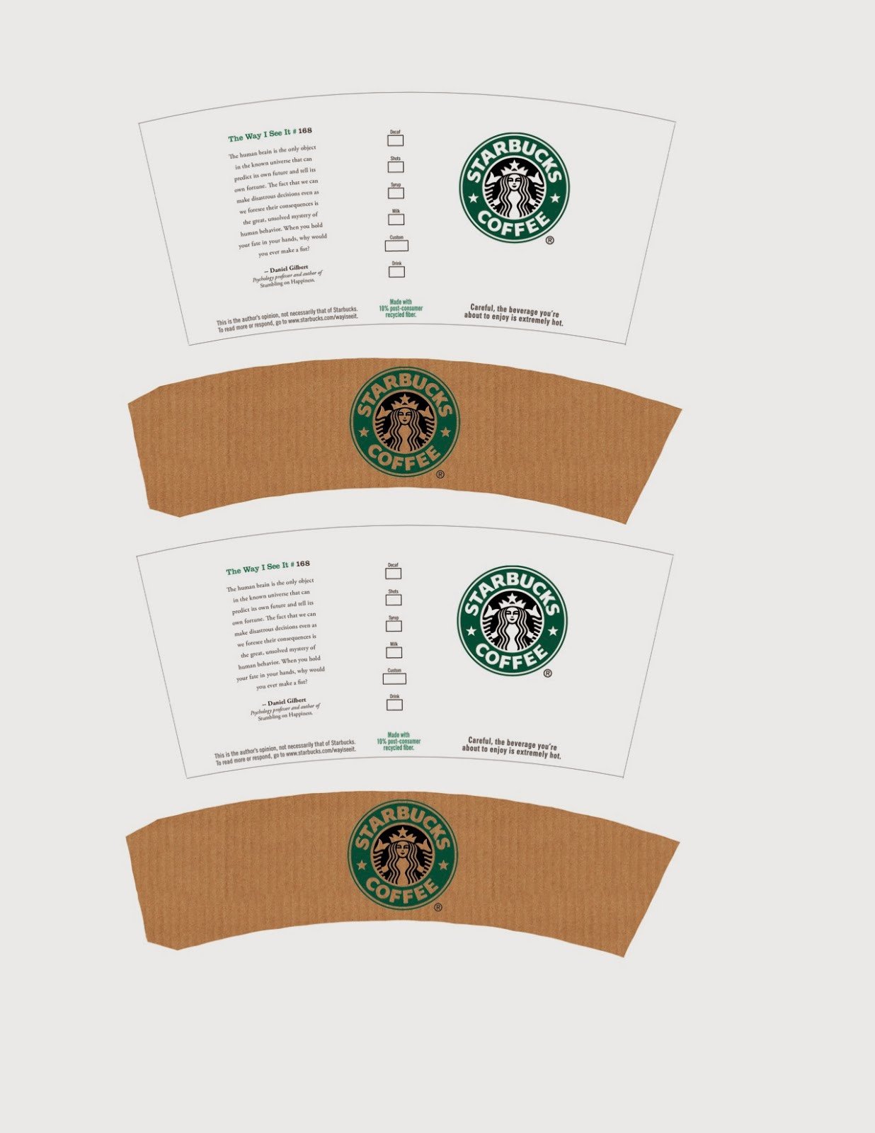 Starbucks Sleeve Template Search Results for “printable Coffee Sleeve Template