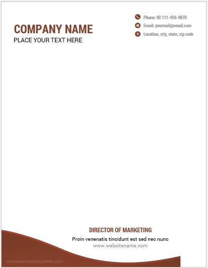 Stationery Template for Word 10 Best Letterhead Templates Word 2007 format