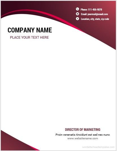 Stationery Template for Word 10 Best Letterhead Templates Word 2007 format