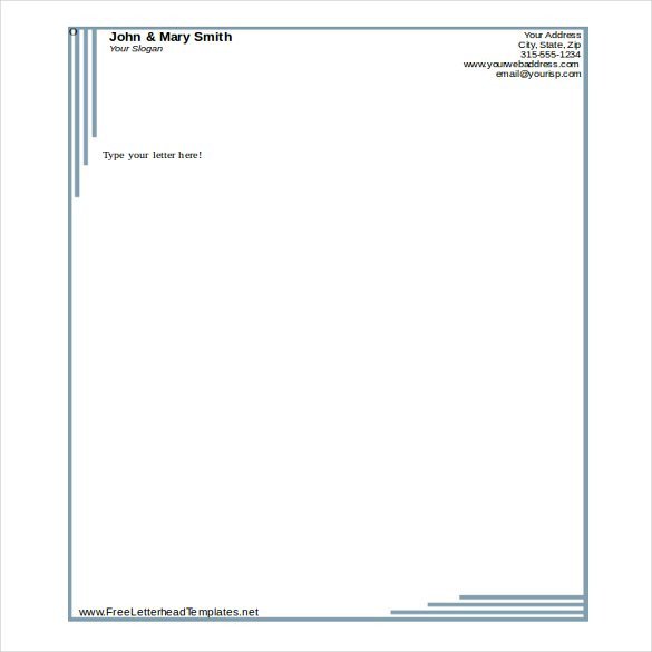 Stationery Template for Word 32 Free Download Letterhead Templates In Microsoft Word