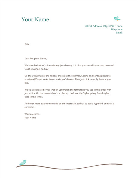 Stationery Template for Word Microsoft Fice Letterhead Templates