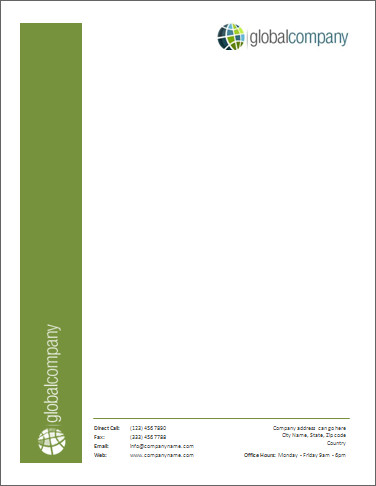 Stationery Template for Word Microsoft Fice Letterhead Templates