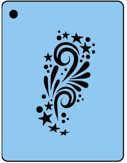 Stencil Templates for Painting Quickez Stencil From Showoffs Body Art Accents