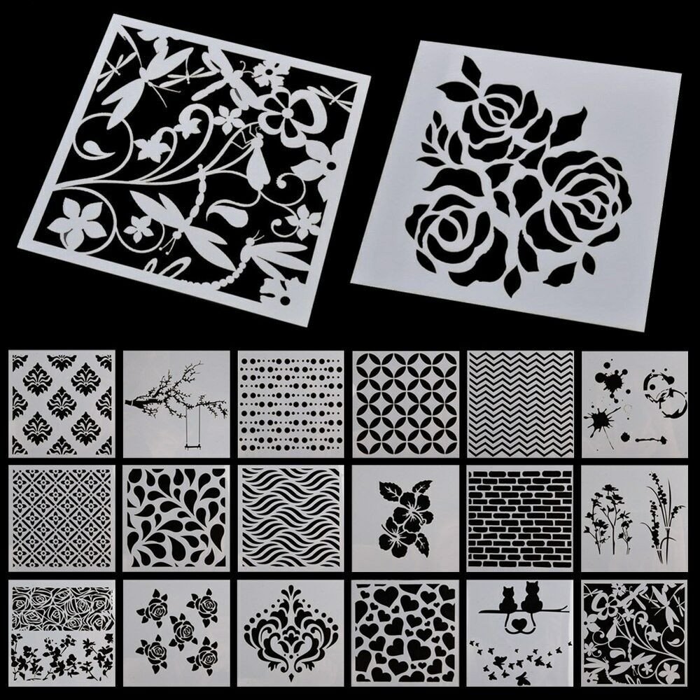 Stencil Templates for Painting Stencil Alphabet Stencils Wall Painting Templates Craft