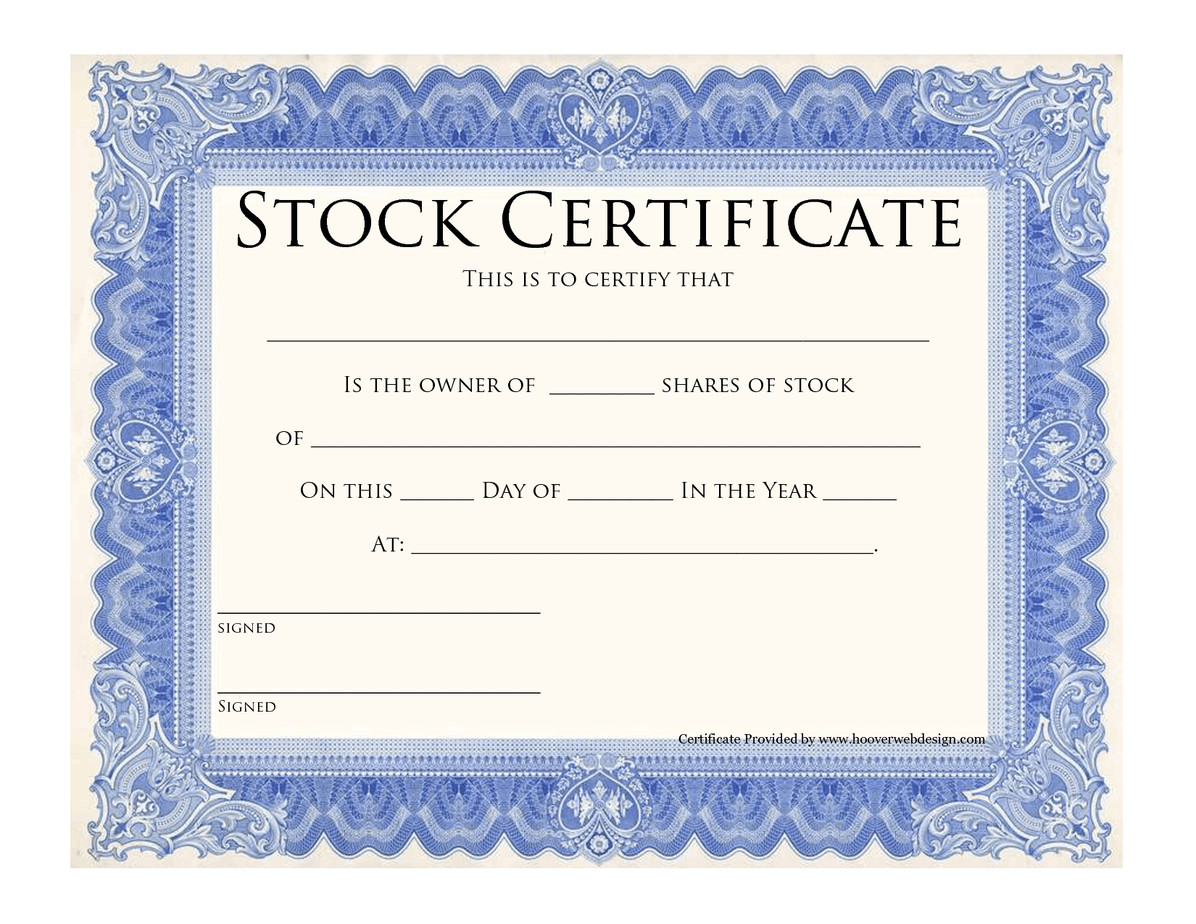 Stock Certificate Template Free 13 Stock Certificate Templates Excel Pdf formats