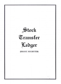Stock Transfer Ledger Template Corporate Stock Transfer Ledger