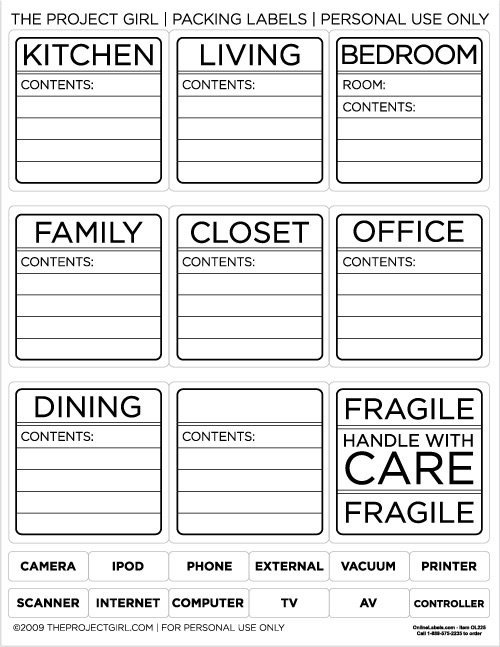 Storage Box Labels Template 78 Free Printable Labels and Beautiful Tags – Tip Junkie