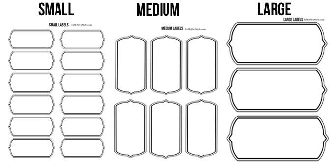 Storage Box Labels Template Labels for Storage Bins Bags and Baskets