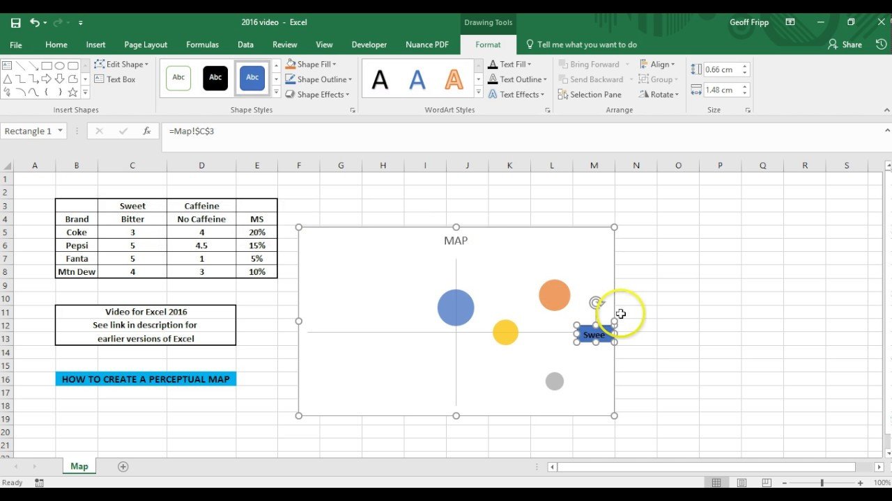 Strategic Group Mapping Template How to Make A Perceptual Map In Excel 2016
