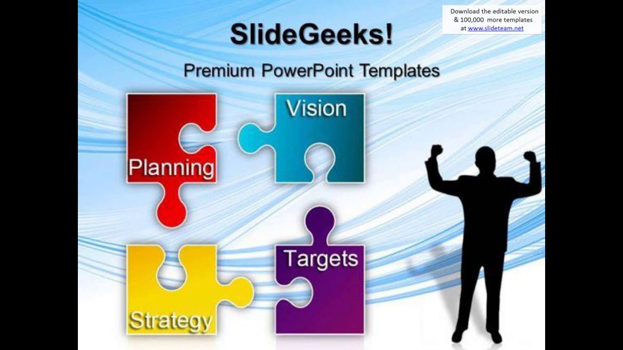 Strategic Planning Template Ppt Puzzle Strategy Planning Business Powerpoint Templates and