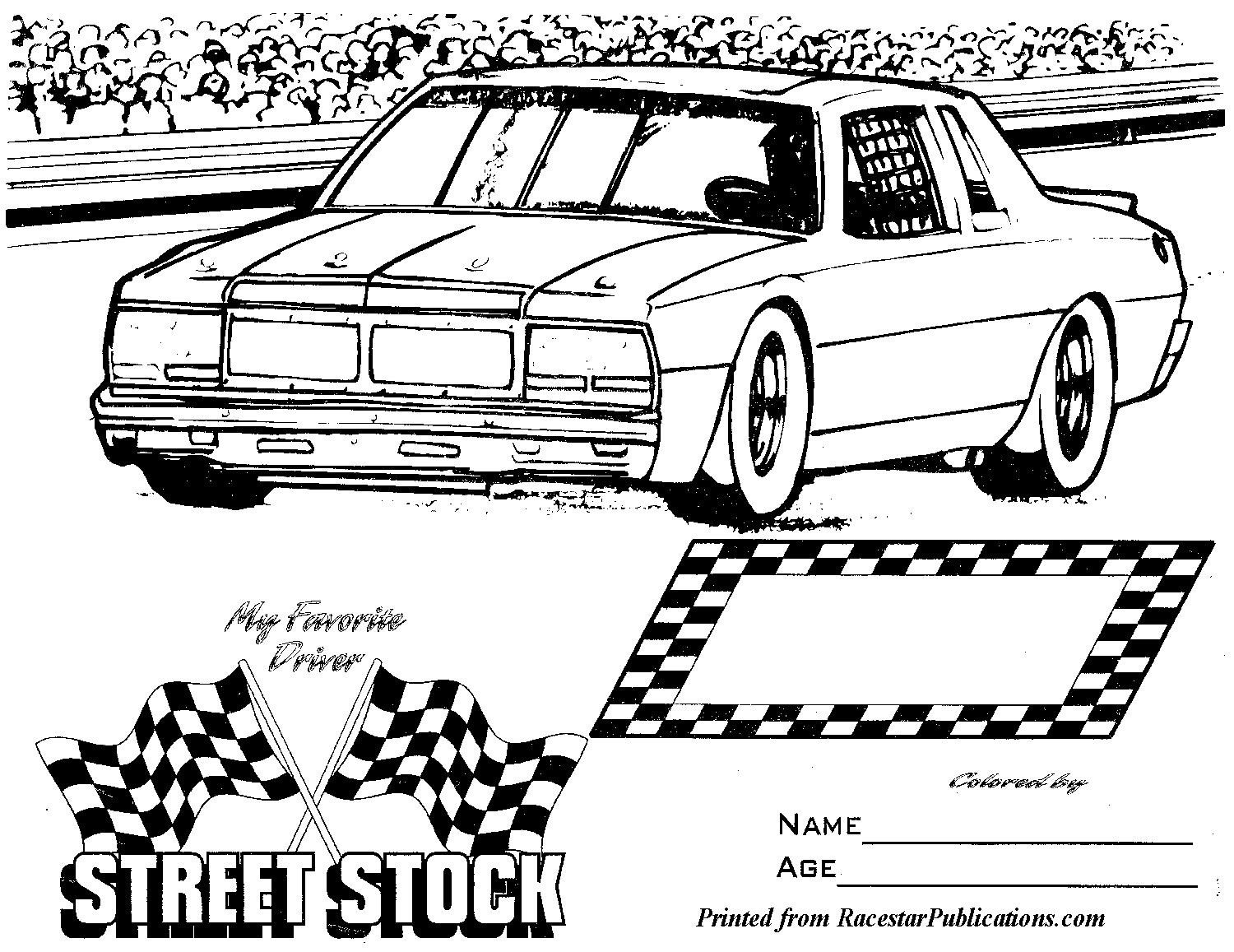 Street Stock Template Pro Mod Drag Car Coloring Pages Coloring Pages