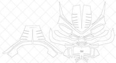 Sub Zero Mask Template Mortal Kombat Saibot Sub Zero Mask Diy Pdf Template