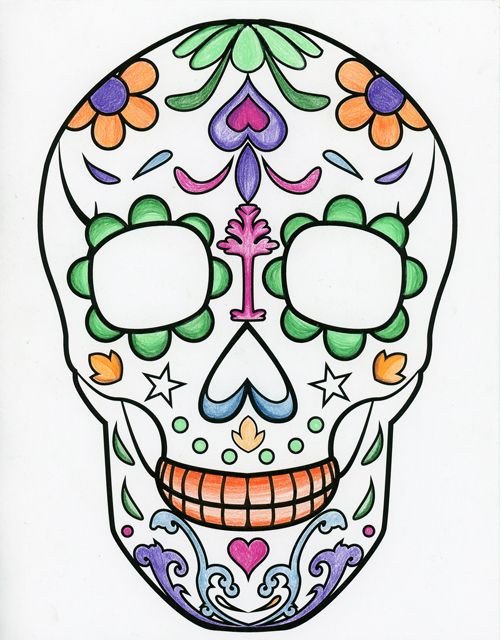 Sugar Skull Drawing Template Best 25 Sugar Skull Drawings Ideas On Pinterest