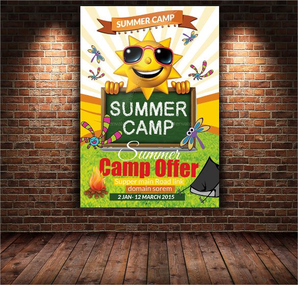 Summer Camp Flyer Template 17 Summer Camp Flyer Templates Word Psd Ai Eps Vector