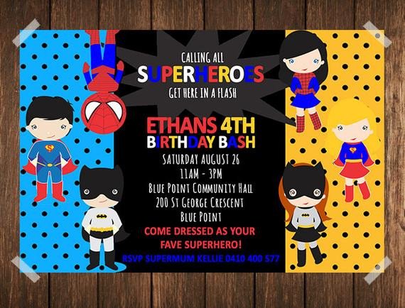 Superhero Invitation Template Free Superhero Birthday Invitation Superhero Invitation