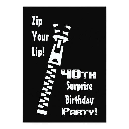 Surprise Party Invitation Template 40th Surprise Birthday Party Invitation Template