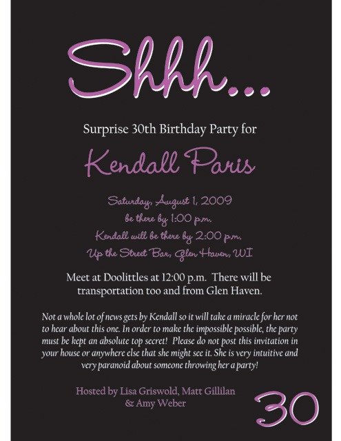 Surprise Party Invitation Templates Free Printable Surprise Party Invitation