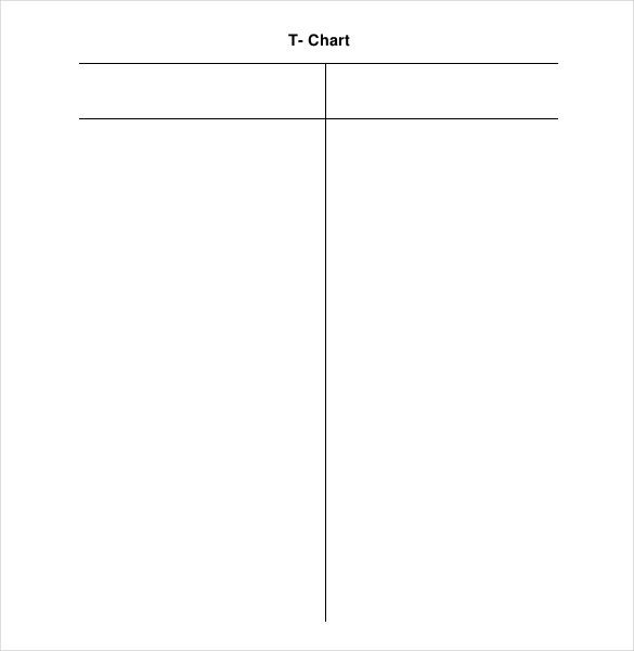 T Chart Template Word 16 T Chart Templates Doc Pdf