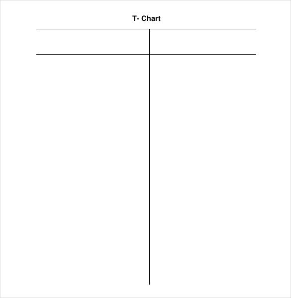 T Chart Template Word T Chart Template 15 Examples In Pdf Word Excel