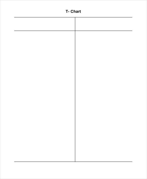 T Chart Template Word T Chart Templates 6 Free Word Excel Pdf format
