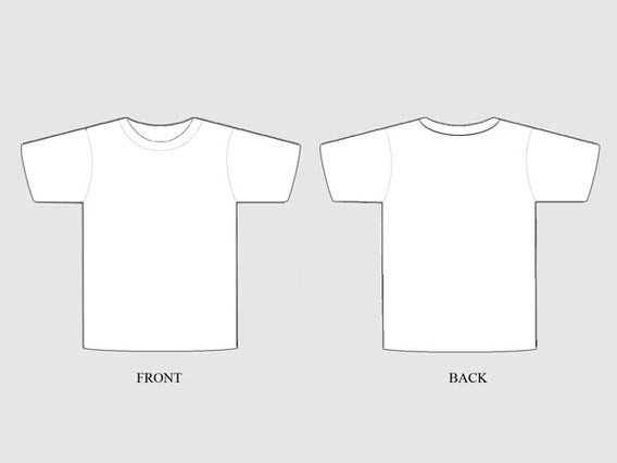T Shirt Template Design 54 Blank T Shirt Template Examples to Download Vector and