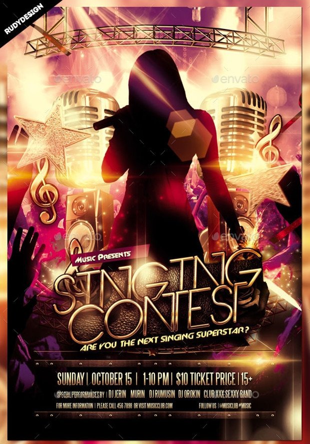 Talent Show Flyer Template 25 Talent Show Flyer Templates Word Psd Ai Eps