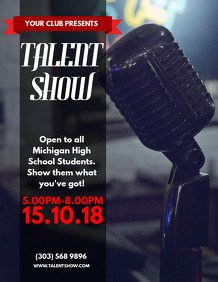 Talent Show Flyer Template Customize 850 Karaoke Poster Templates