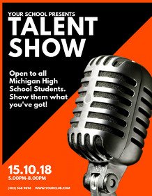 Talent Show Flyer Template event Flyer Templates