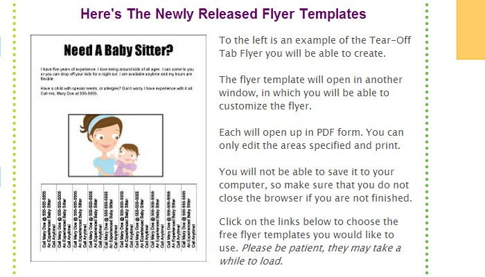 Tear Off Tab Flyer Template 5 Pull Tab Flyer Templates