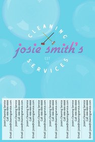 Tear Off Tab Flyer Template Customize 450 Cleaning Service Flyer Templates