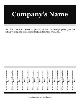 Tear Off Tab Flyer Template This Very Basic Flyer Template is Highly Customizable and