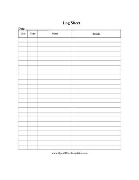 Temperature Log Template Excel This Printable Basic Log Sheet is Great for Cataloguing