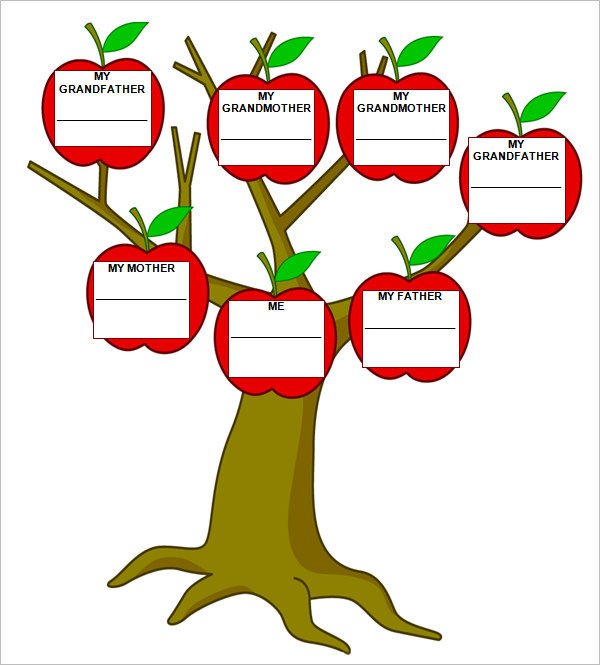 Template for Family Tree Blank Family Tree Template – 31 Free Word Pdf Documents