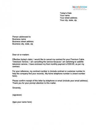 Termination Of Contract Letter Contract Termination Letter