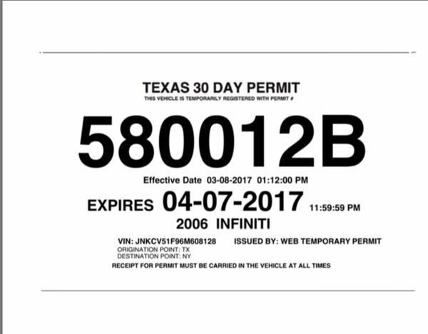 Texas Temporary Paper Id Fake Related Image Templates